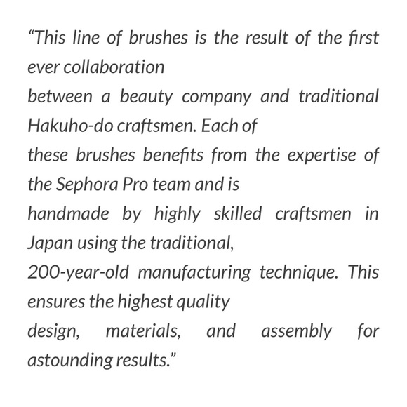 Set of 2 hakuho-do + Sephora Pro Brushes - Picture 5 of 13